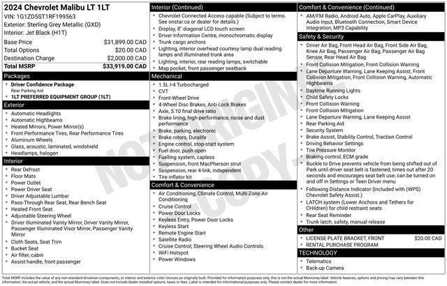 Used 2024 Chevrolet Malibu LT FWD image 7