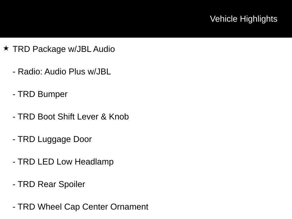 Used 2023 Toyota Camry TRD w/ TRD Package w/JBL Audio FWD image 10