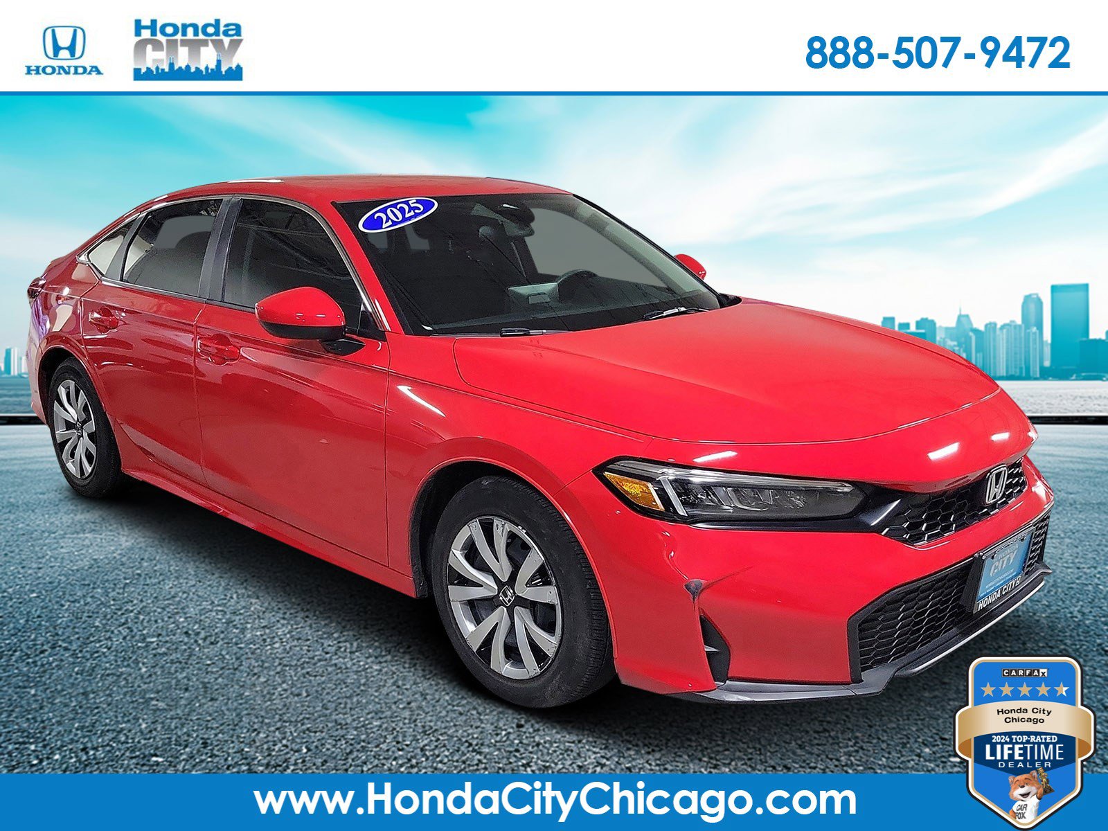 Used 2025 Honda Civic LX image 1