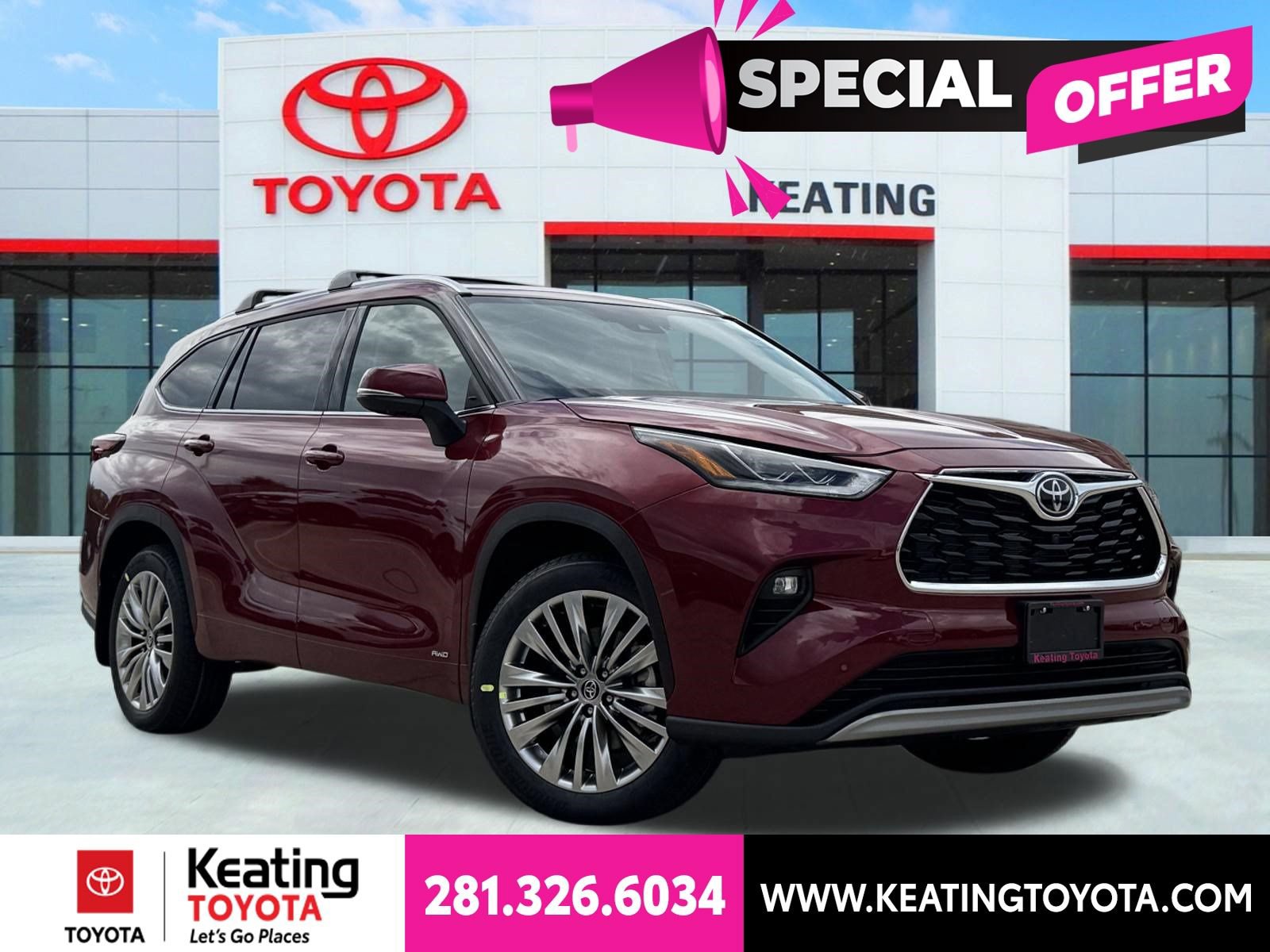 New 2026 Toyota Highlander Platinum