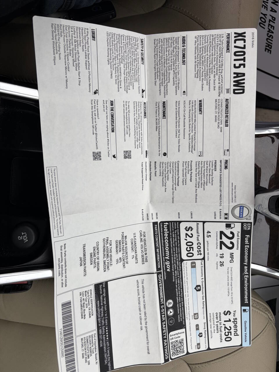 Used 2016 Volvo XC70 T5 Premier w/ Convenience Package image 11