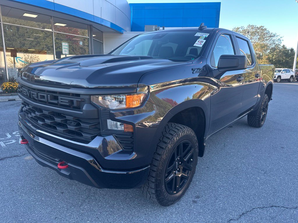 Certified 2023 Chevrolet Silverado 1500 Custom Trail Boss w/ LPO, Dark Essentials Package AWD/4WD image 1