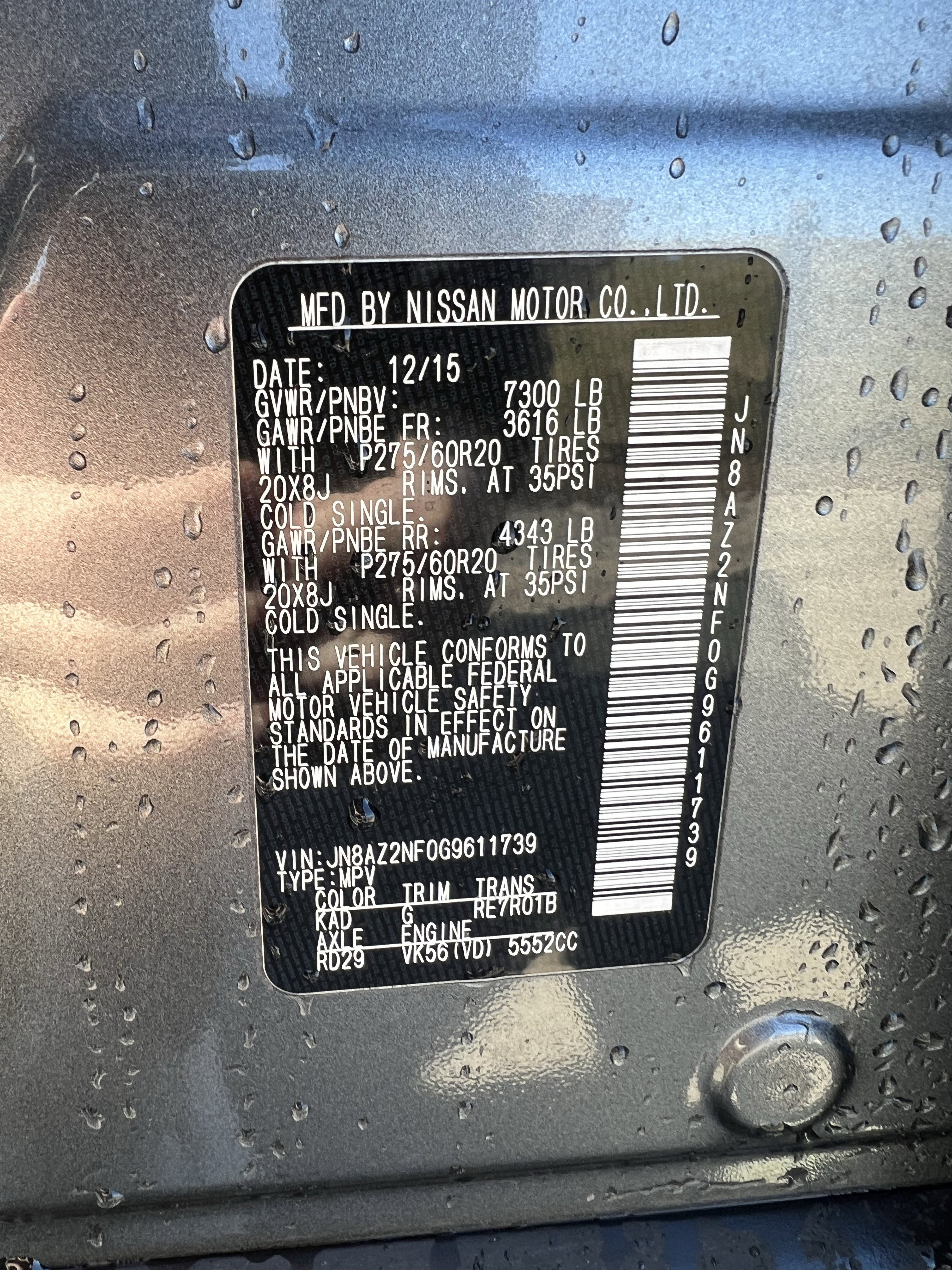 Used 2016 INFINITI QX80 2WD w/ Driver's Assistance Package image 37