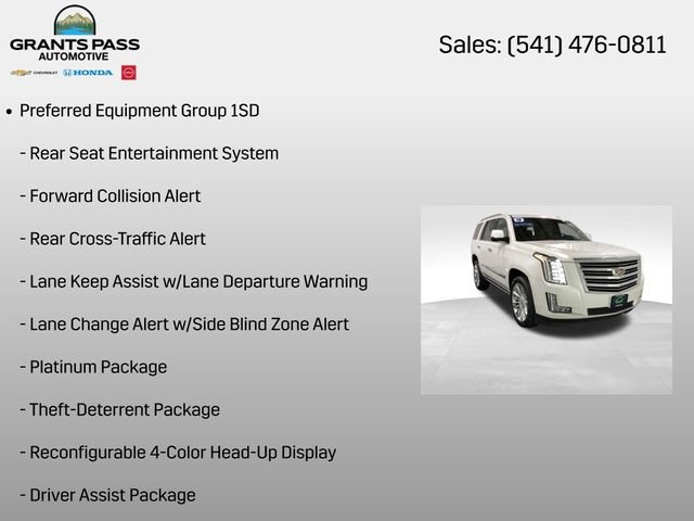 Certified 2018 Cadillac Escalade Platinum AWD/4WD image 13