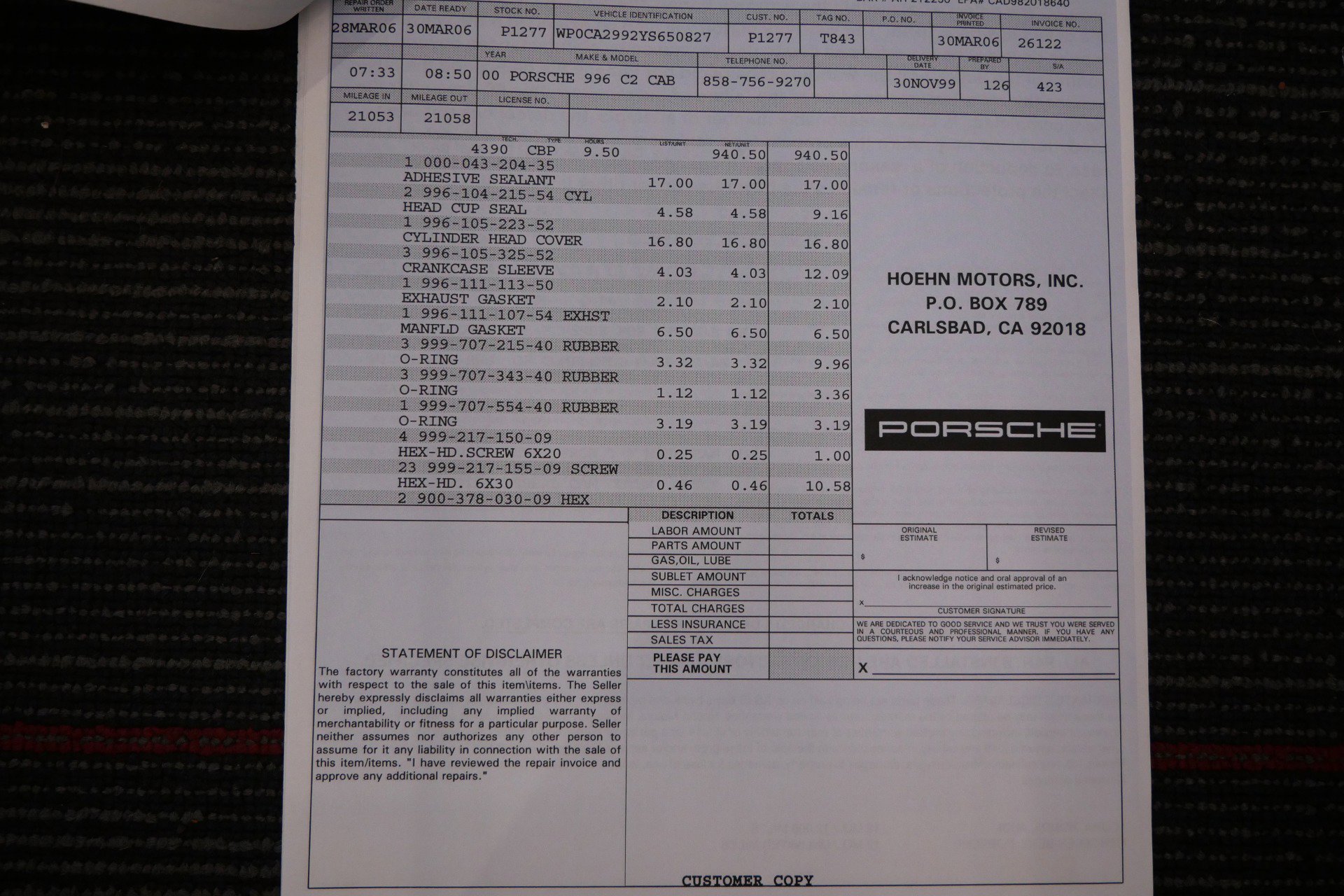 Used 2000 Porsche 911 Cabriolet image 55