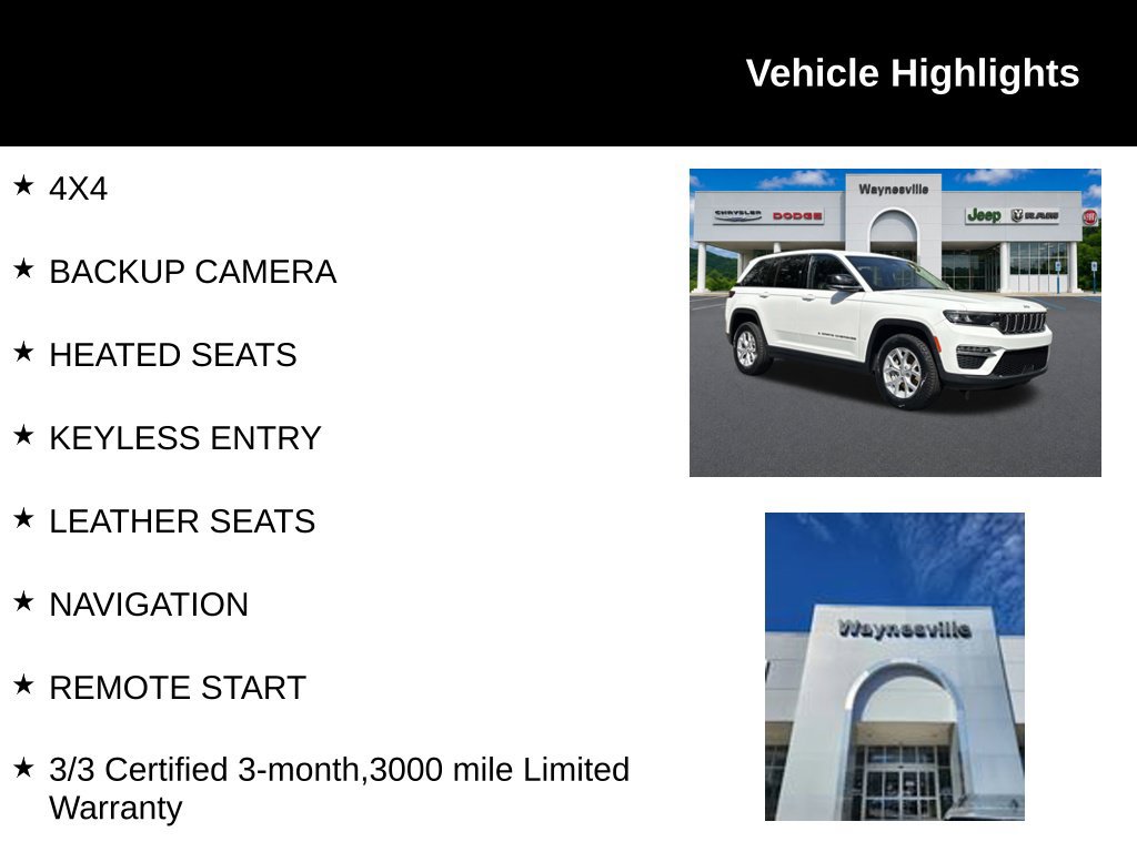 Used 2023 Jeep Grand Cherokee Limited AWD/4WD image 2