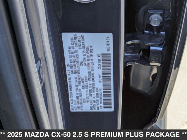 New 2025 MAZDA CX-50 AWD 2.5 S w/ Weather Package image 15