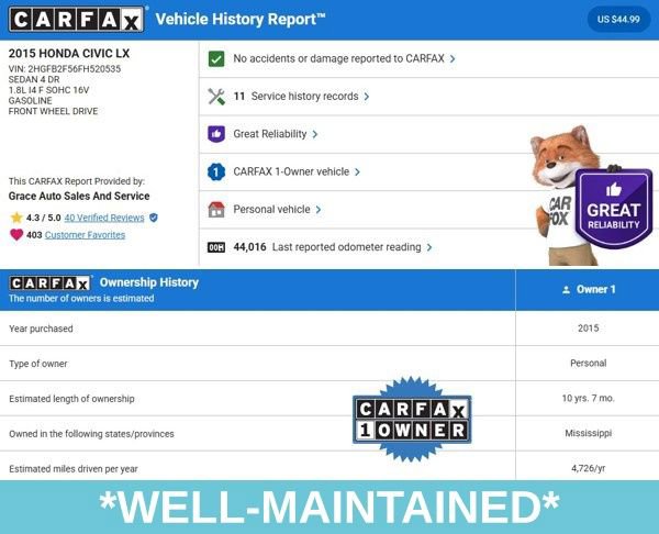 Used 2015 Honda Civic LX image 4