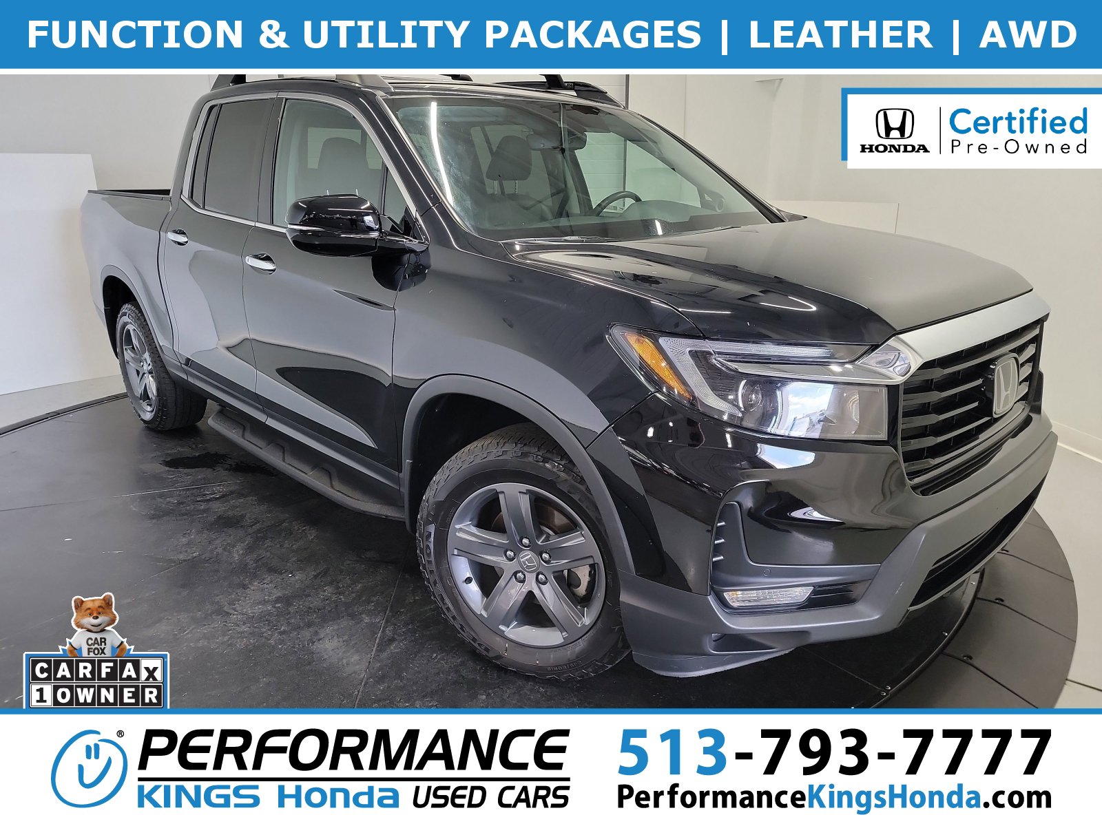 Certified 2022 Honda Ridgeline RTL-E
