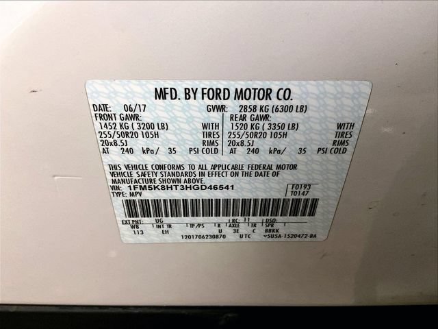 Used 2017 Ford Explorer Platinum AWD/4WD image 34
