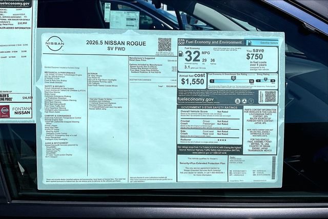 New 2026 Nissan Rogue SV FWD image 12