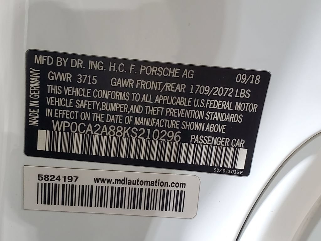 Used 2019 Porsche 718 Boxster RWD image 34