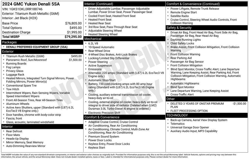 Used 2024 GMC Yukon Denali RWD image 9