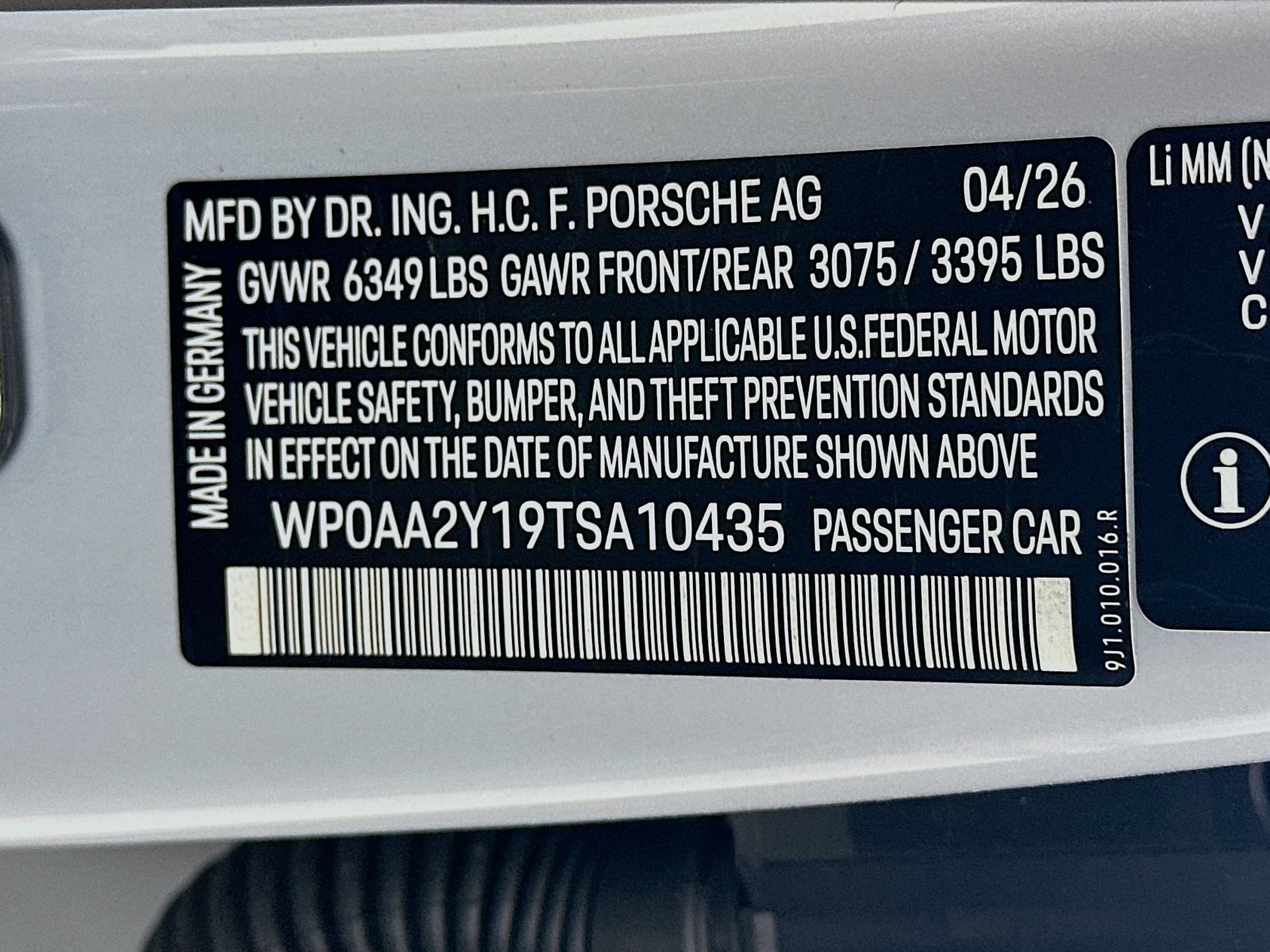 New 2026 Porsche Taycan AWD/4WD image 48