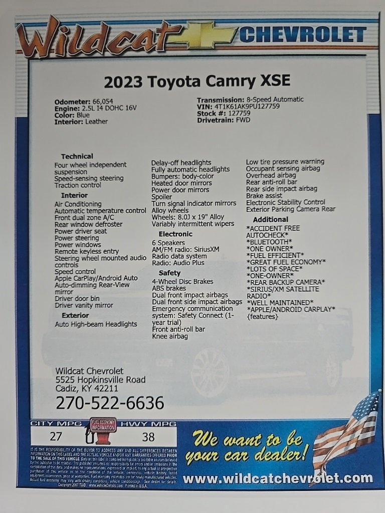 Used 2023 Toyota Camry XSE image 27