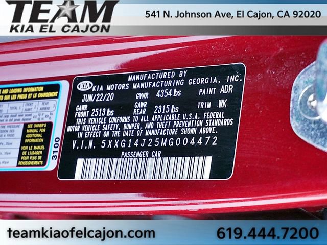 Certified 2021 Kia K5 LXS image 32