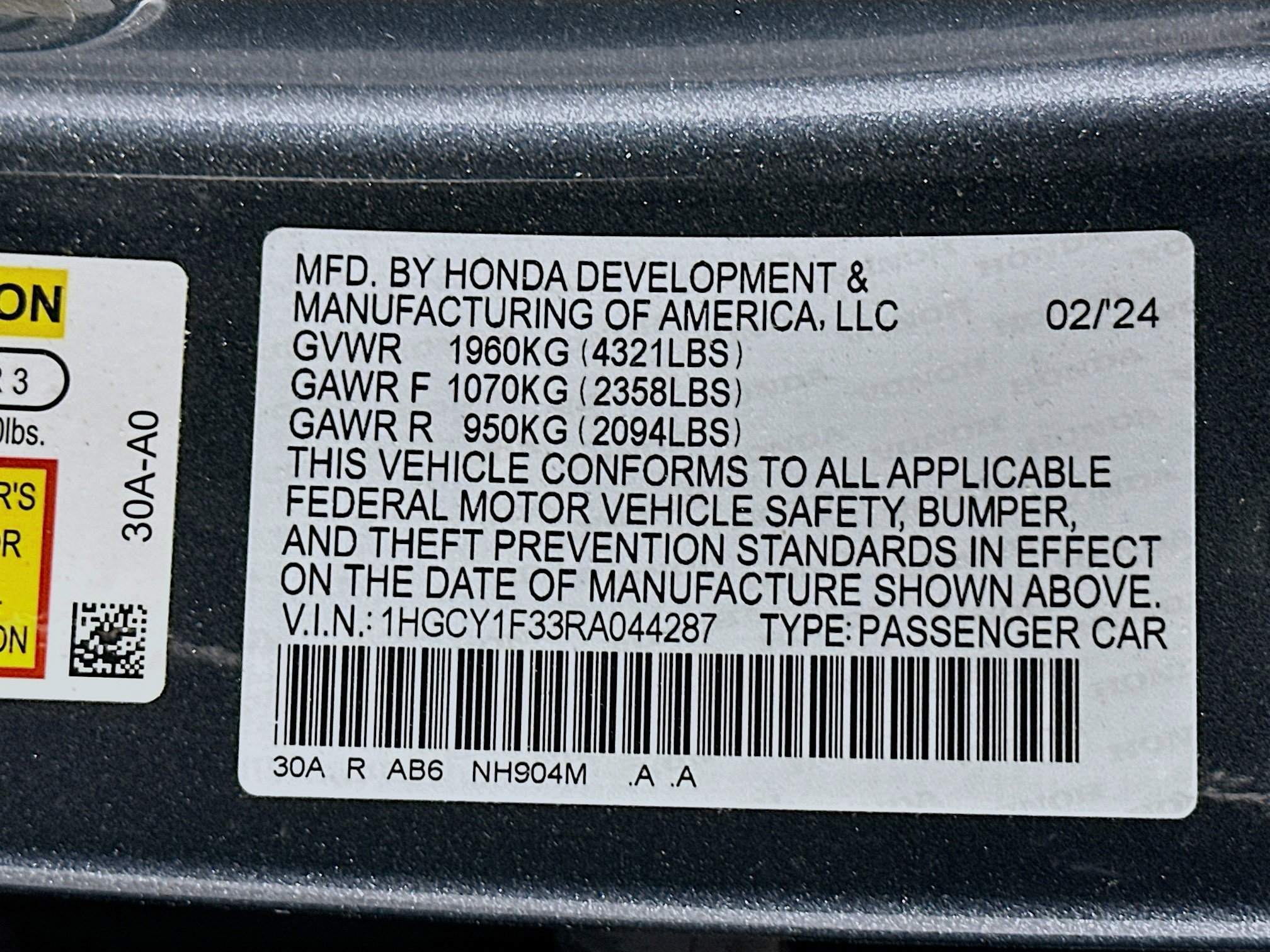 Used 2024 Honda Accord EX image 12