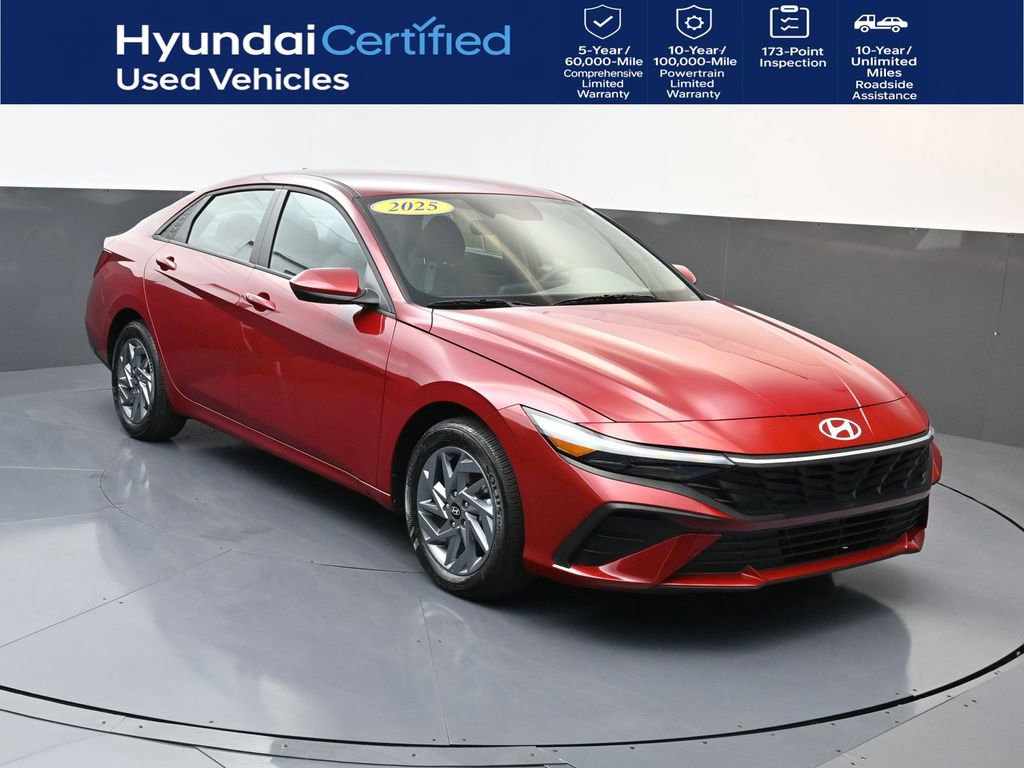 Certified 2025 Hyundai Elantra Blue