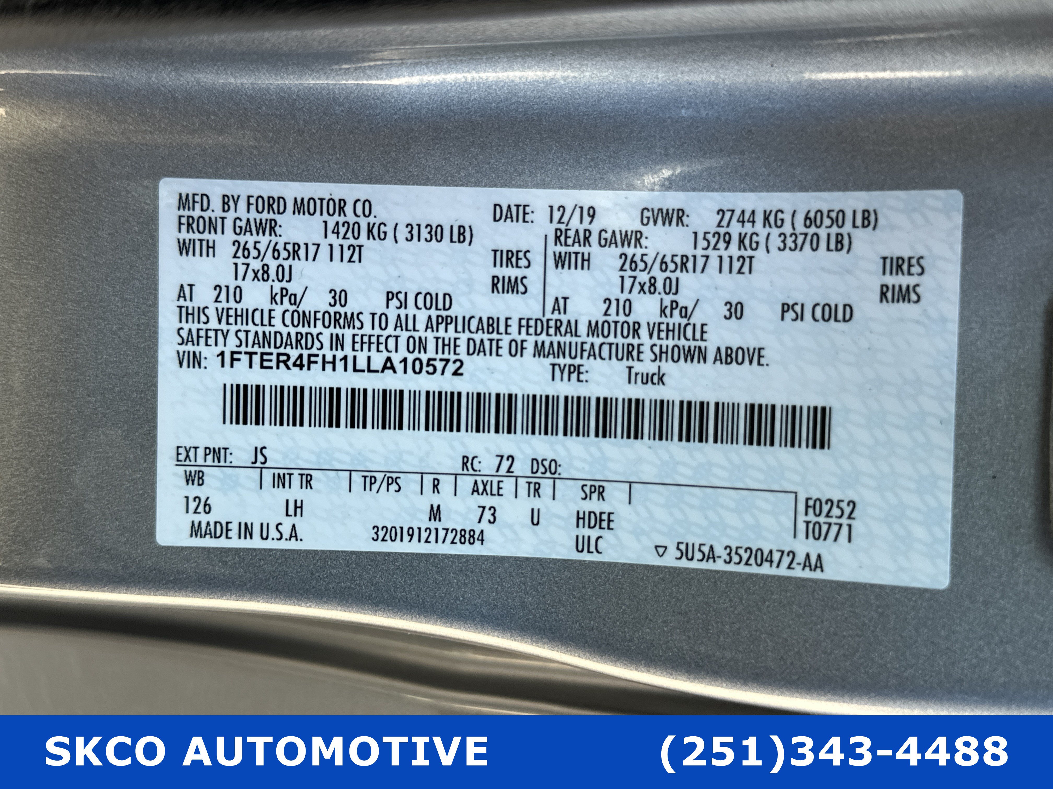 Used 2020 Ford Ranger XLT w/ FX4 Off-Road Package AWD/4WD image 54