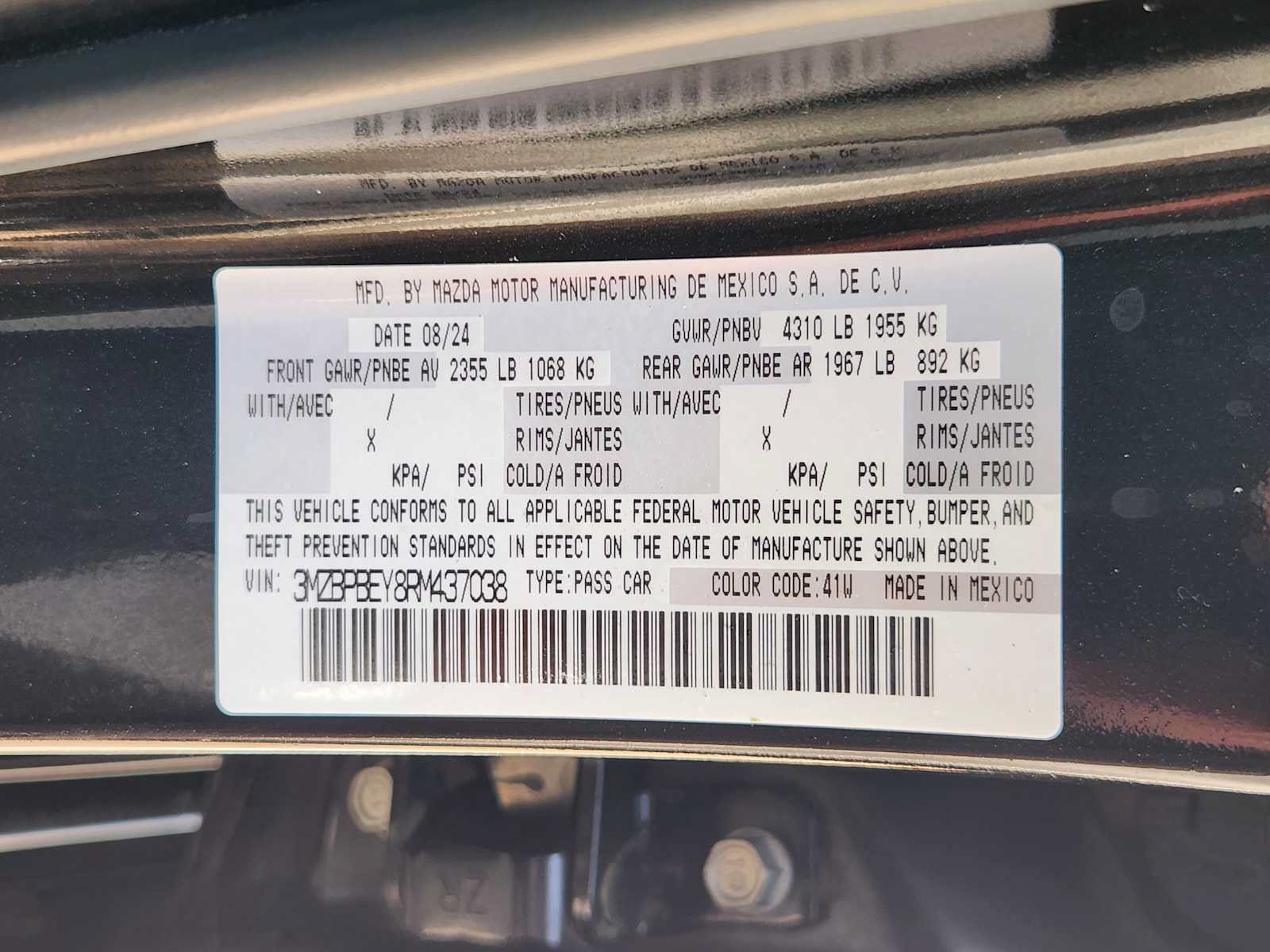 Used 2024 MAZDA MAZDA3 2.5 Turbo Sedan w/Premium Plus AWD/4WD image 32
