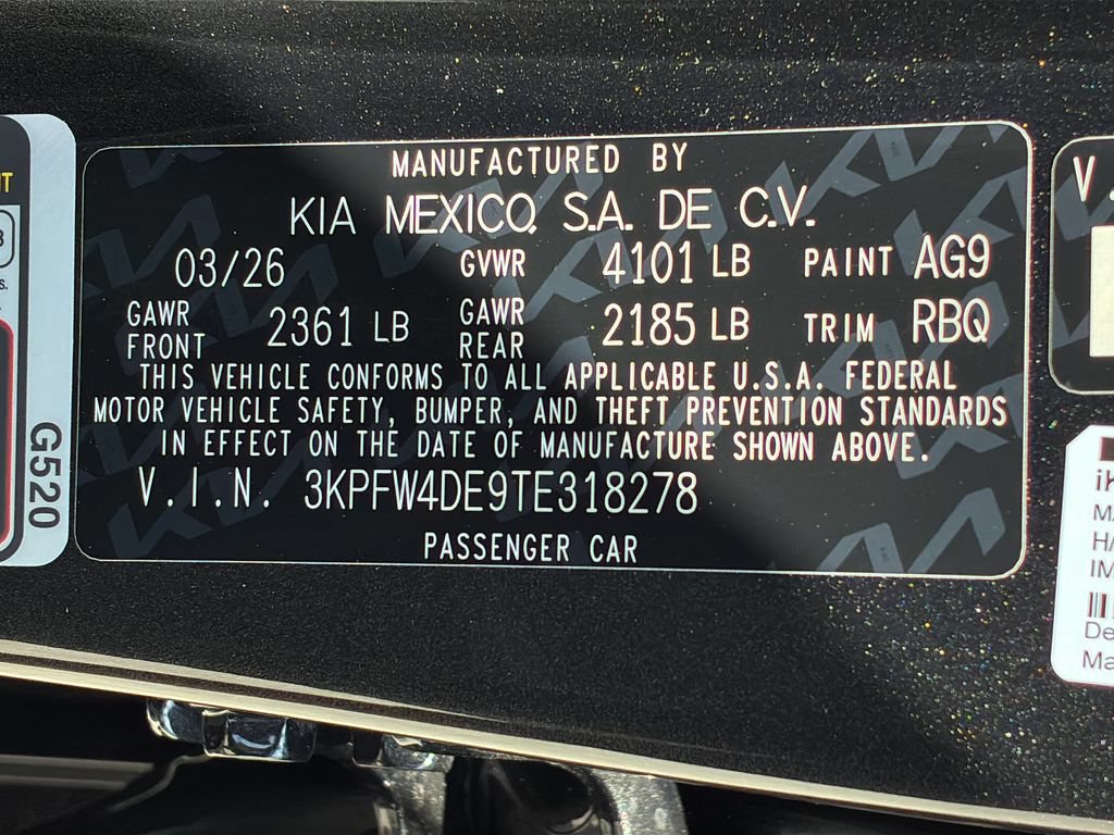 New 2026 Kia K4 GT-Line w/ GT-Line Sunroof Package FWD image 30
