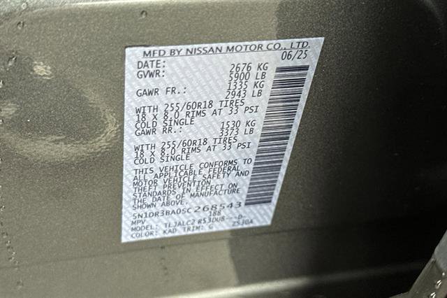 New 2025 Nissan Pathfinder SV w/ Cargo Package image 34