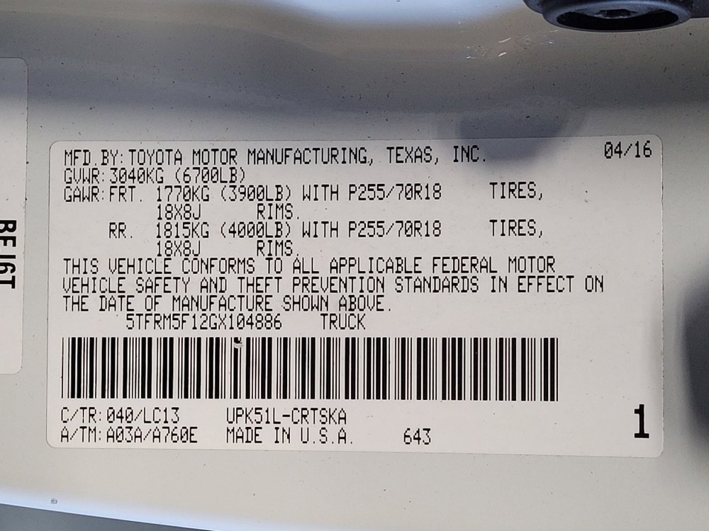 Used 2016 Toyota Tundra SR RWD image 33
