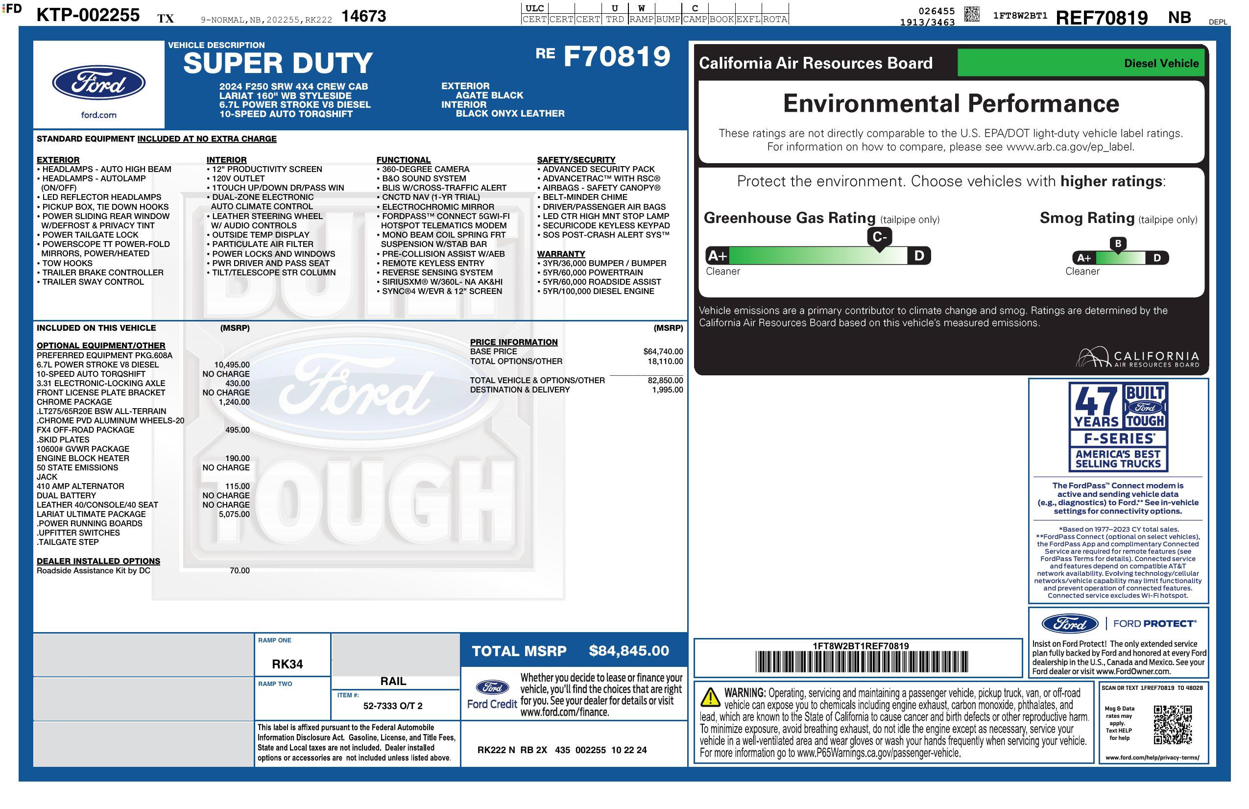 Used 2024 Ford F250 Lariat w/ Lariat Ultimate Package AWD/4WD image 3