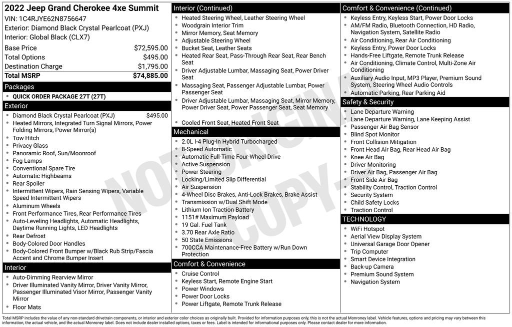 Certified 2022 Jeep Grand Cherokee Summit image 31