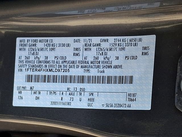 Used 2021 Ford Ranger Lariat w/ Equipment Group 501A High image 28