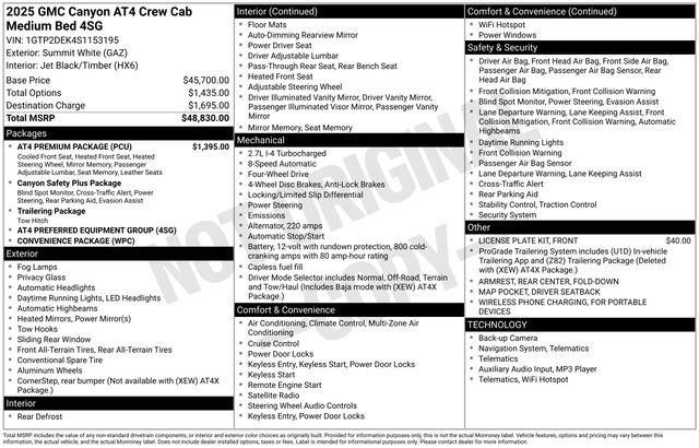 Used 2025 GMC Canyon AT4 w/ AT4 Premium Package AWD/4WD image 20
