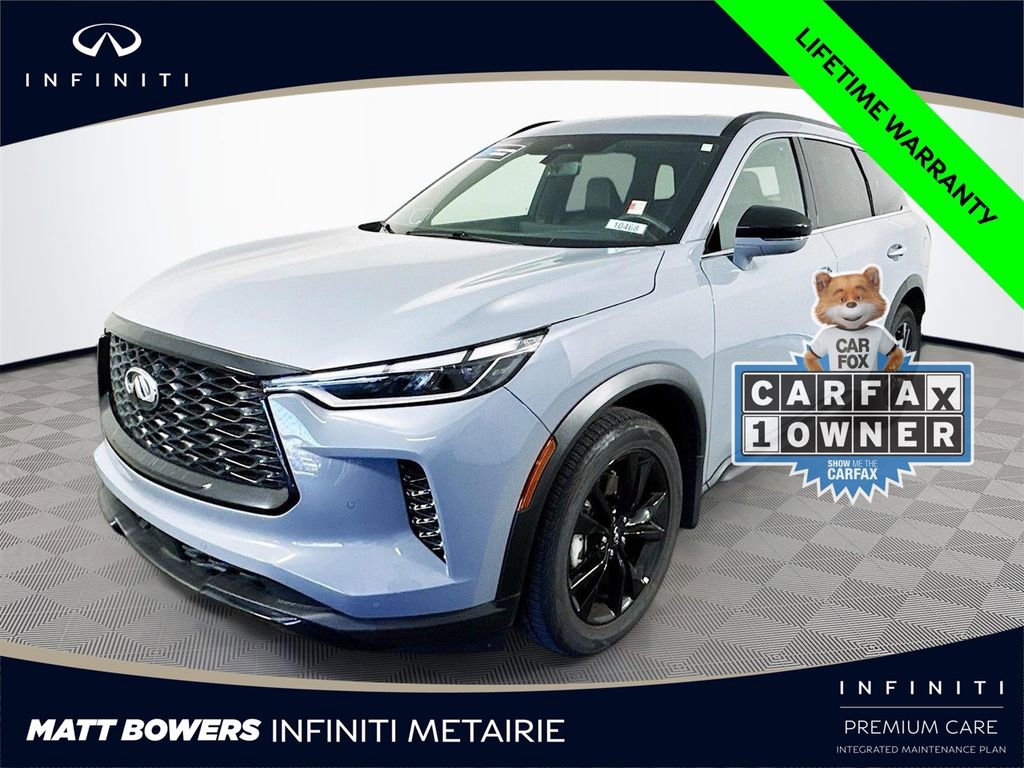 Certified 2025 INFINITI QX60 Luxe w/ Black Edition image 1