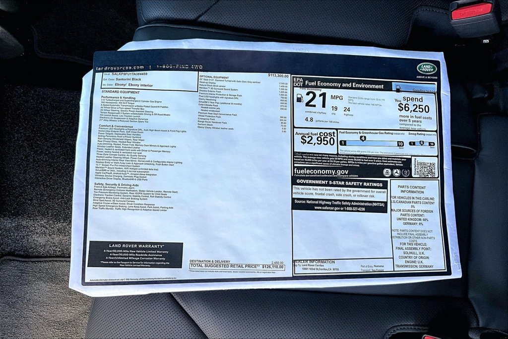 New 2026 Land Rover Range Rover SE AWD/4WD image 14