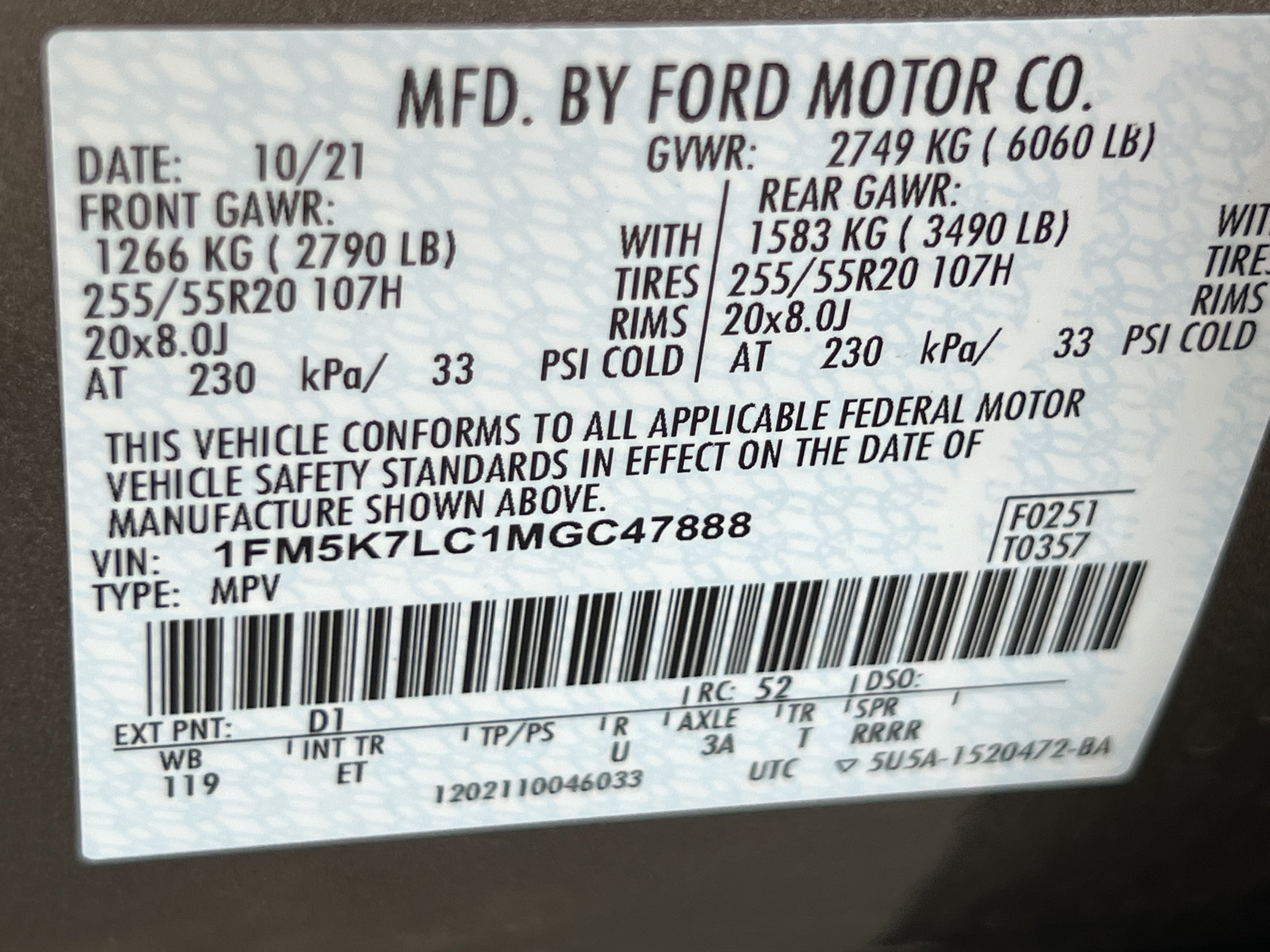 Used 2021 Ford Explorer King Ranch w/ Premium Technology Package RWD image 30