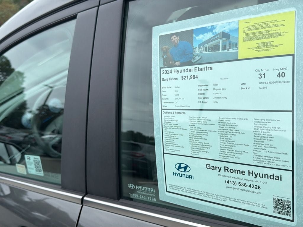 Certified 2024 Hyundai Elantra SEL w/ Convenience Package FWD image 29