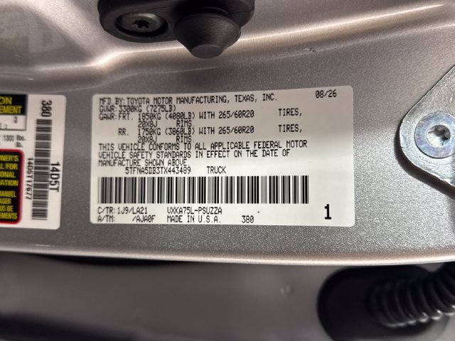 New 2026 Toyota Tundra Platinum AWD/4WD image 25