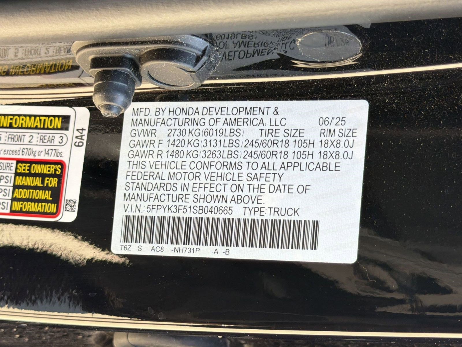 Used 2025 Honda Ridgeline RTL image 20