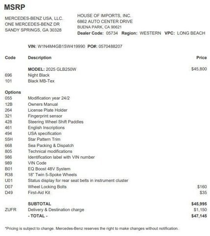 Certified 2025 Mercedes-Benz GLB 250 image 4