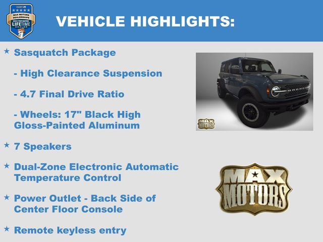 New 2024 Ford Bronco Badlands w/ Sasquatch Package image 16