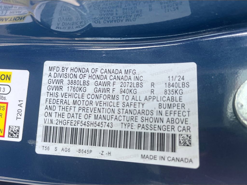 Used 2025 Honda Civic Sport image 30