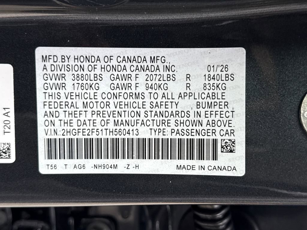 New 2026 Honda Civic Sport image 28