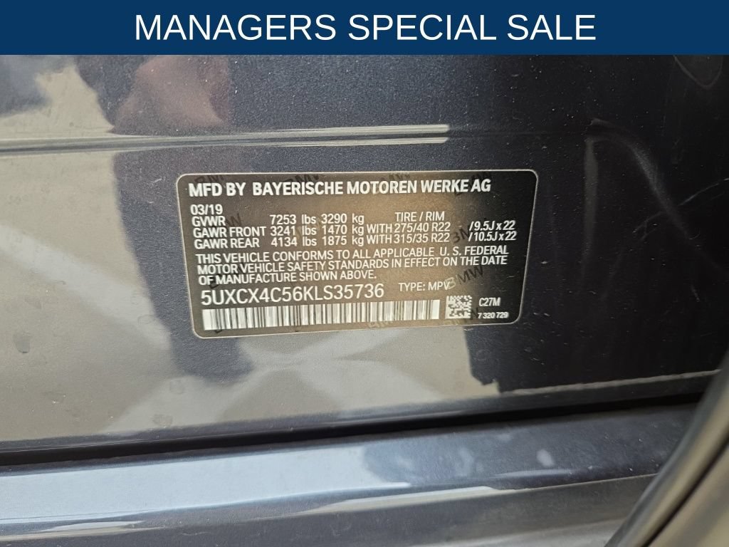 Used 2019 BMW X7 xDrive50i w/ Dynamic Handling Package AWD/4WD image 14
