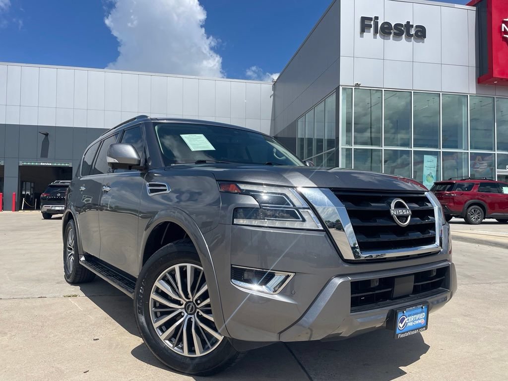 Certified 2023 Nissan Armada SL w/ Captain's Chairs Package RWD image 1