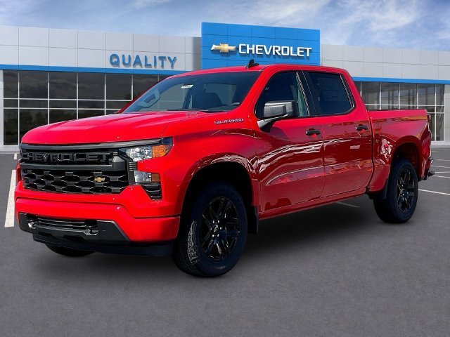New 2026 Chevrolet Silverado 1500 Custom w/ Turbomax Blackout Package RWD image 2