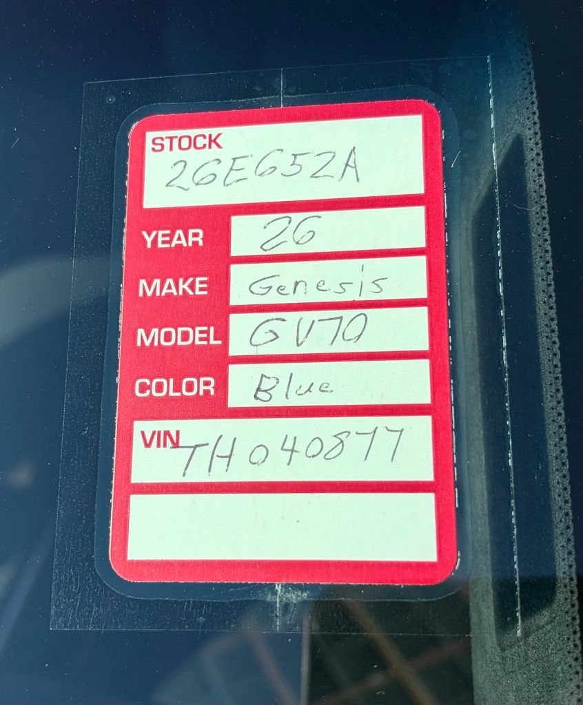 Certified 2026 Genesis GV70 3.5T Sport Prestige AWD/4WD image 25
