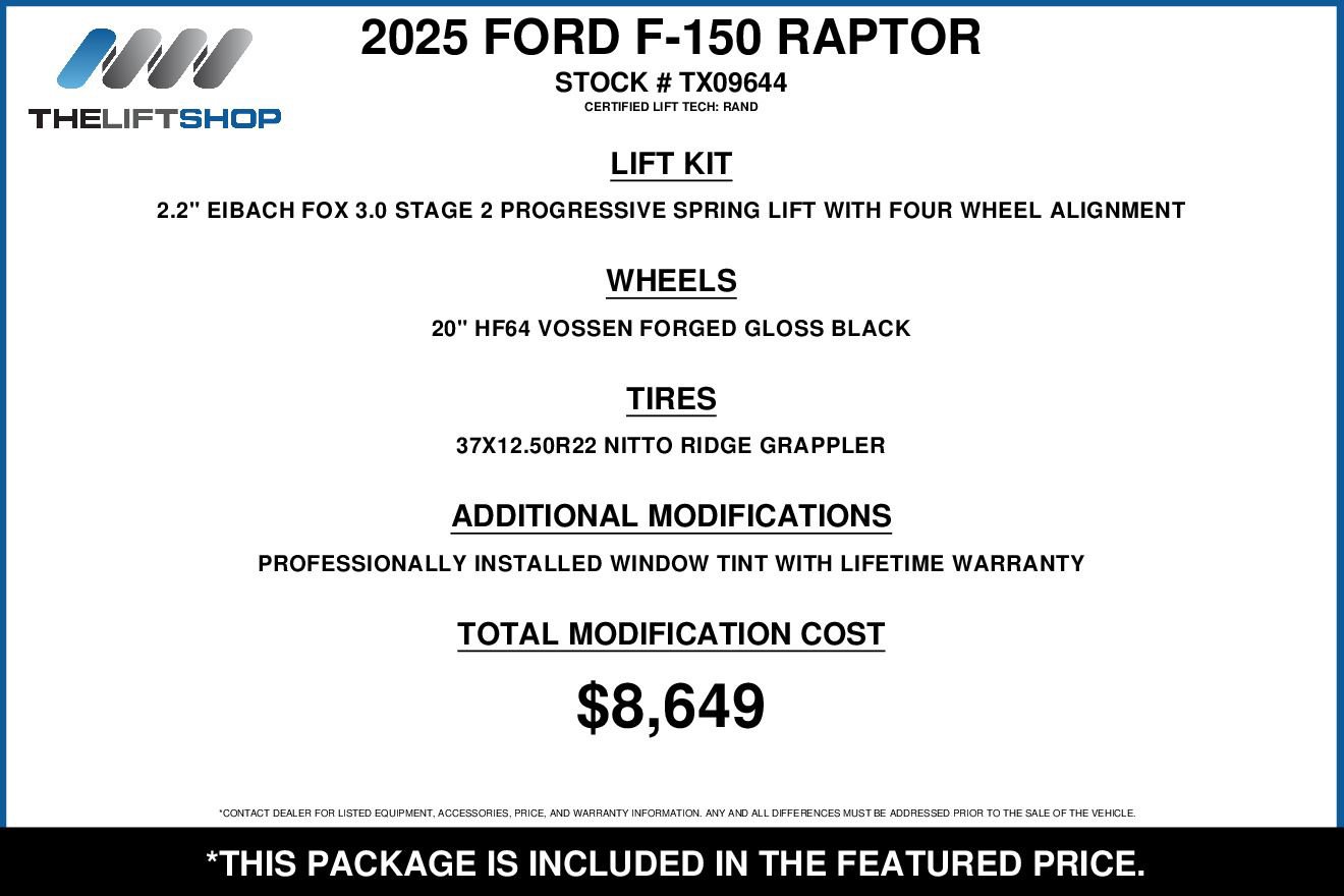 Used 2025 Ford F150 Raptor AWD/4WD video 2