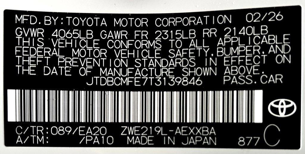 New 2026 Toyota Corolla XLE image 26