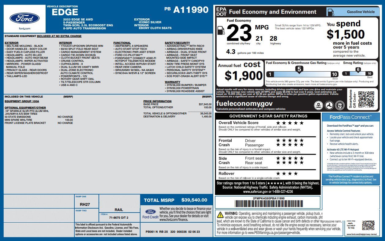 Used 2023 Ford Edge SE image 4