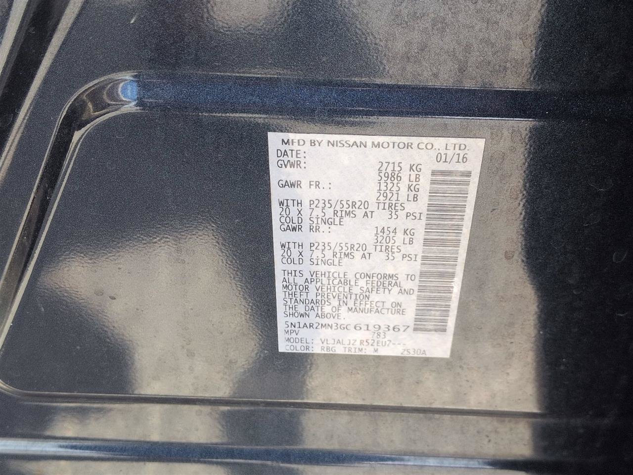 Used 2016 Nissan Pathfinder Platinum FWD image 39