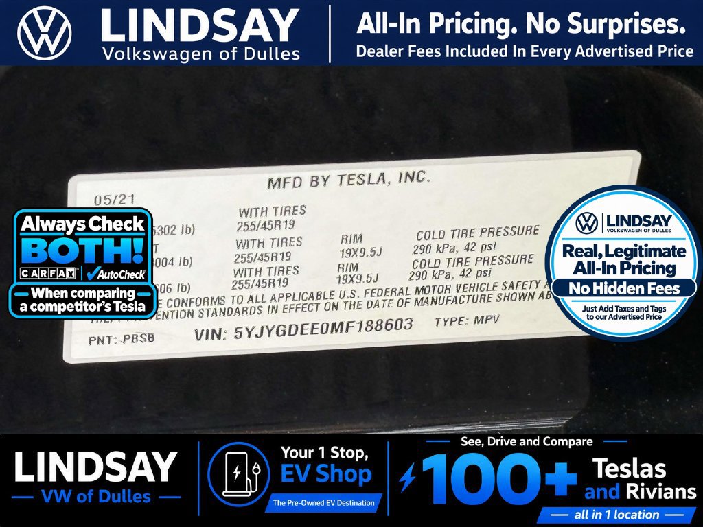 Used 2021 Tesla Model Y Long Range AWD/4WD image 29